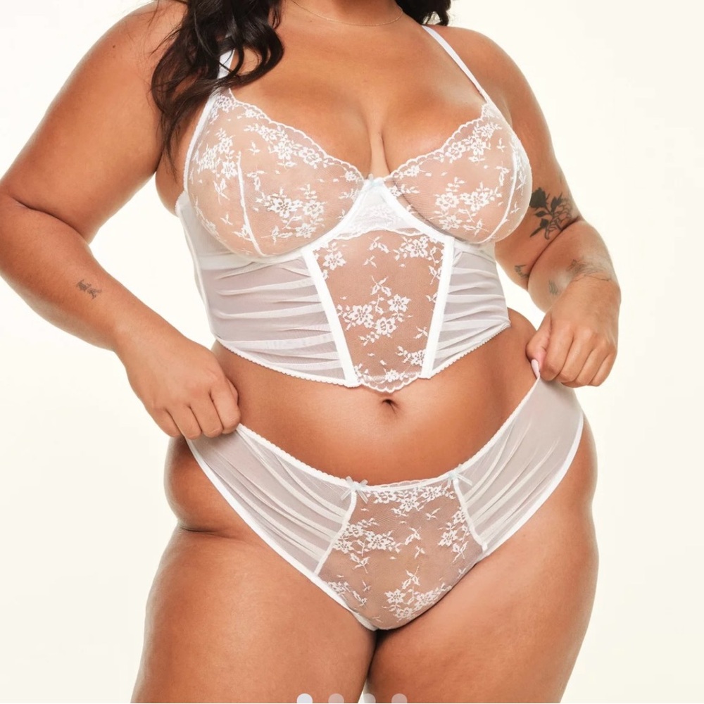 Adore Me White Lace Bra Intimates